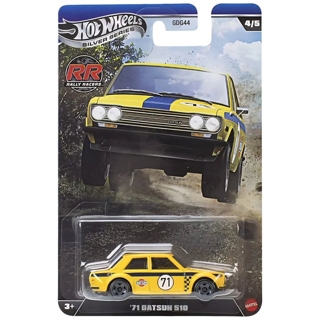 Hot Wheels Silver Series 2026 Rally Racers GDG44 Audi Honda Ford Datsun Lancia 1:64 vehículo de aleación fundido a presión juguete de regalo coleccionable