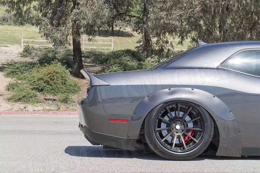 

FRP Неокрашенная черная передняя фара, брови, накладка на веки, наклейка для Dodge Challenger, авто украшение автомобиля