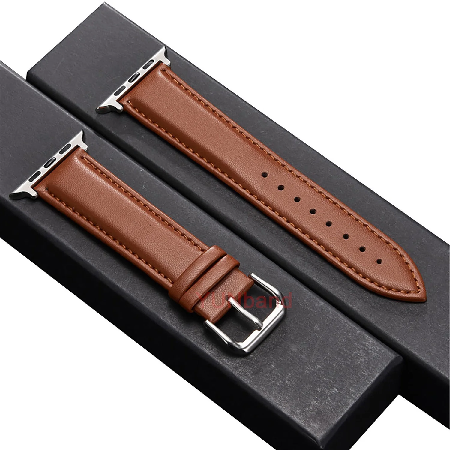 Calfskin Genuine Leather Watchband for iWatch Ultra 49mm 8 7 6 5 4 3 SE Replace Strap Bracelet 42mm 44mm 45mm 38mm 40mm 41mm