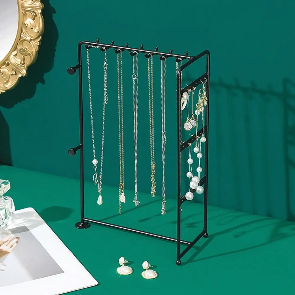 Iron Earrings Holder Bracket Niche Design Earrings Storage Rack Jewelry Display Stand Necklace Holder Earrings Display Stand