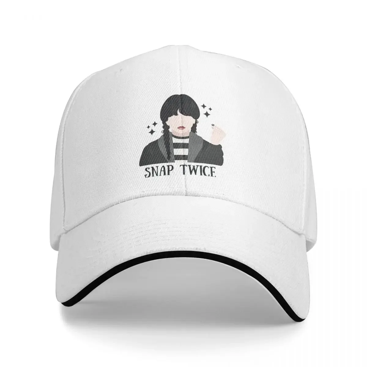 Wednesday Snap Twice Baseball Cap Casual Sandwich Hats Unisex Adjustable Dad Hat Fishing