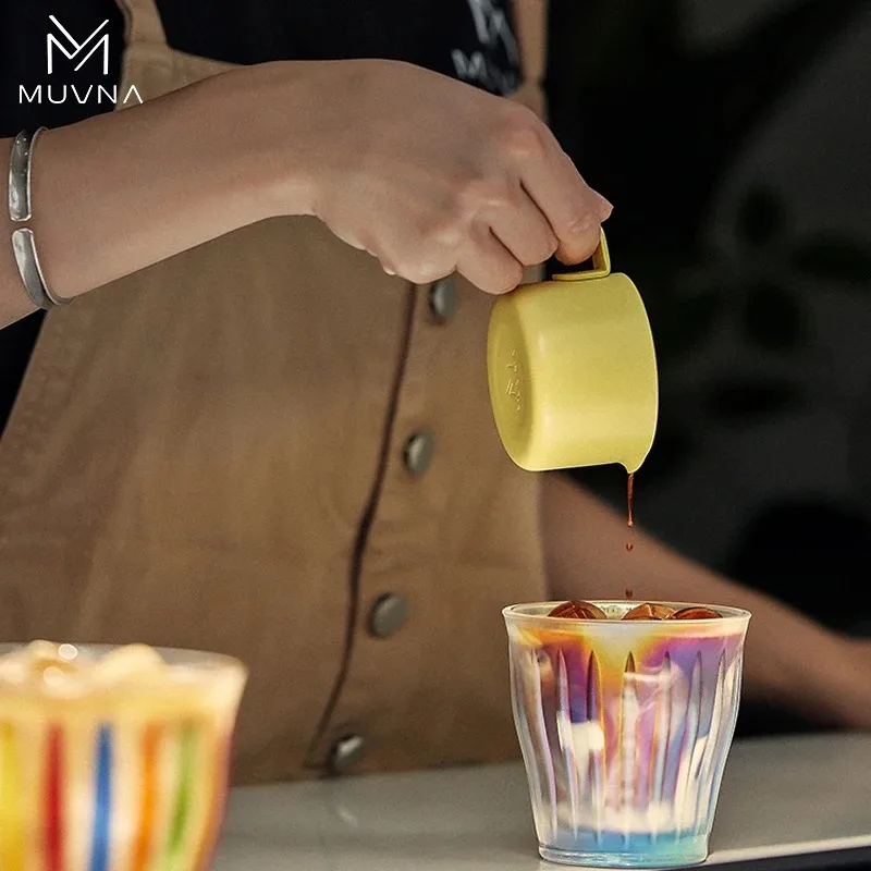 MUVNA Espresso Coffee Measuring Cup 100ML,Precision Stainless Steel Coffee Dosing Cup with Handle Scale,Barista Tool&Accessories view 5