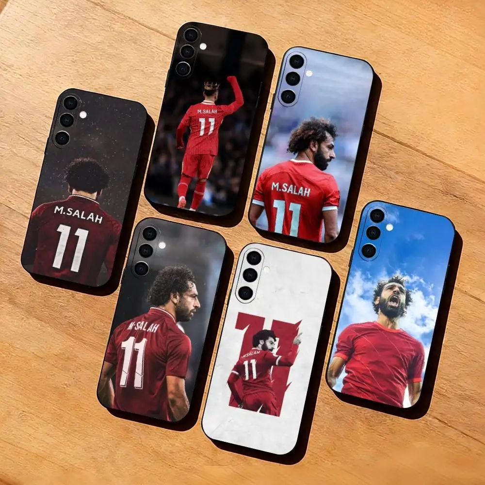 Football M-Mohamed S-Salah   Phone Case For Samsung Galaxy A73,A72,A71,A70,A53,A52,A51,Others Soft Black Cover