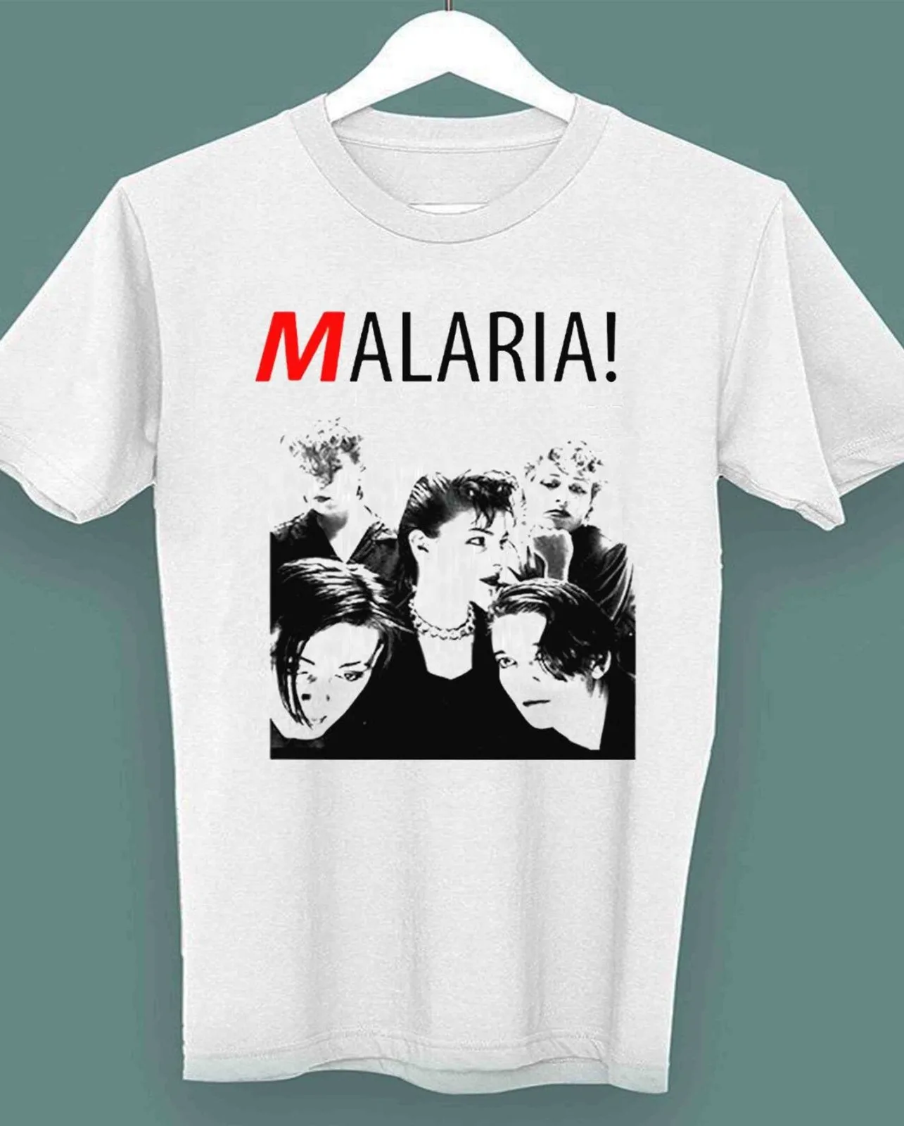 

Malaria band white T-shirt Unisex tee All sizes S to 5Xl 1F932