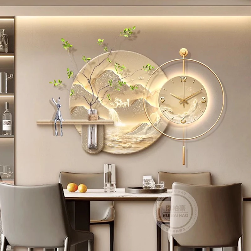 Luxury Digital Wall Watch Living Room Bedrooms Design Led Wall Watch Nordic Creative Orologio Da Parete Ornaments Home Decor