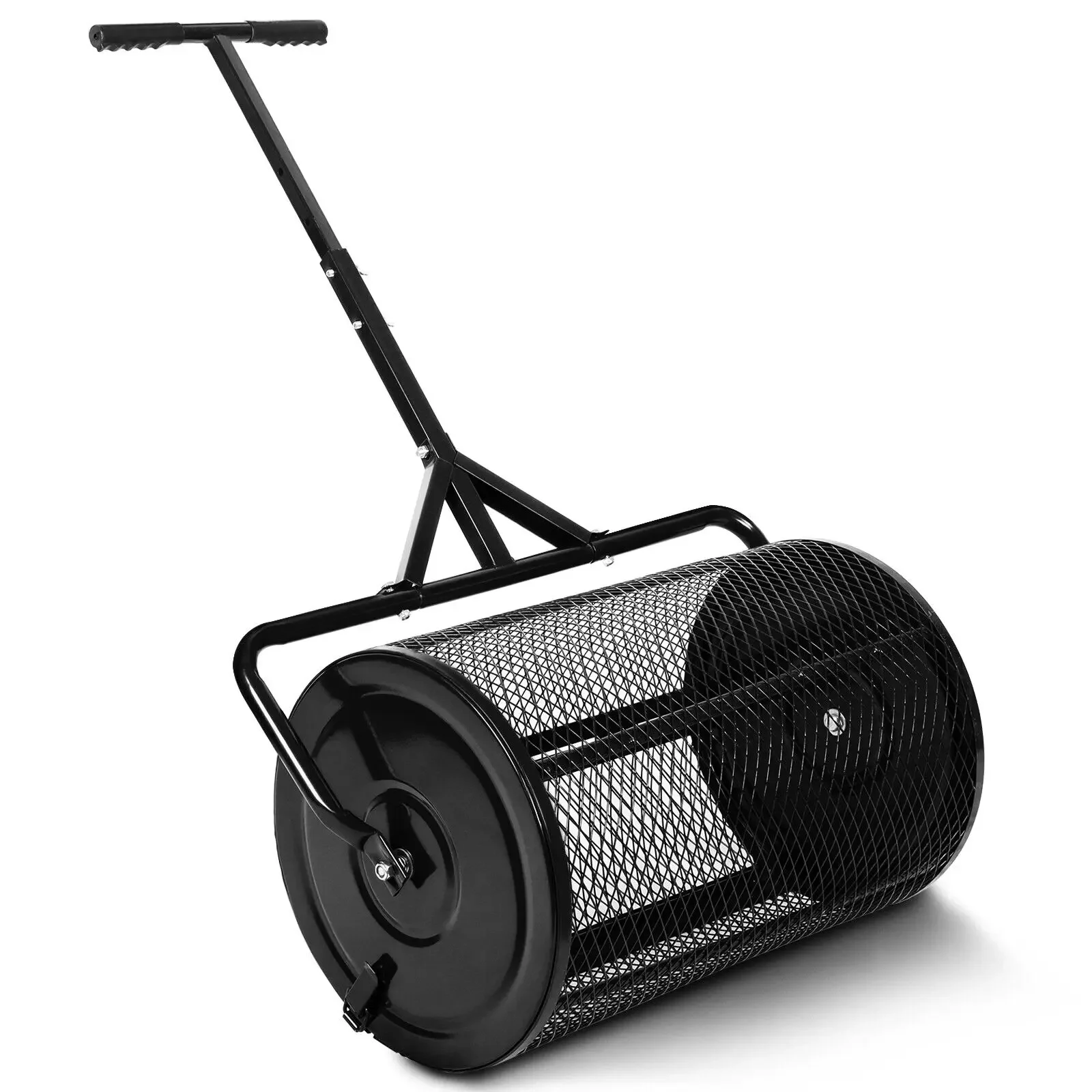 Compost Peat Moss Spreader,Heavy Duty Metal Mesh Spreader w/Adjustable Handle