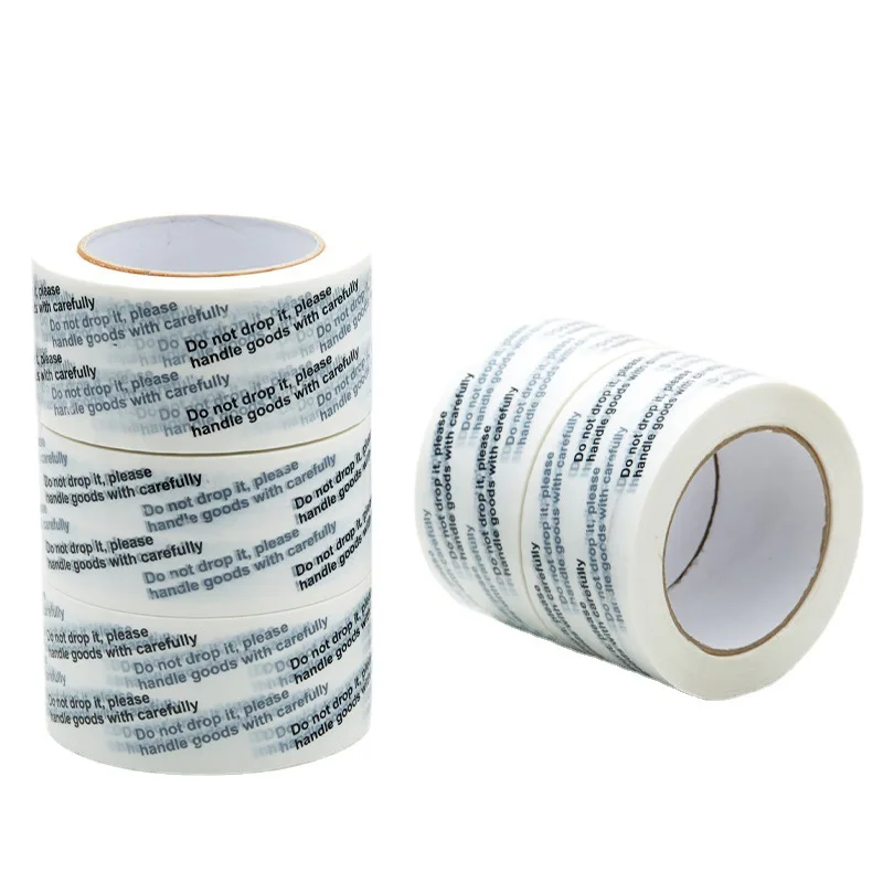 Do not drop it Packing Tape please handle goods with carefully Packaging Tape Courier Paper Box Sealing Tapes 5.5cm x 100Y