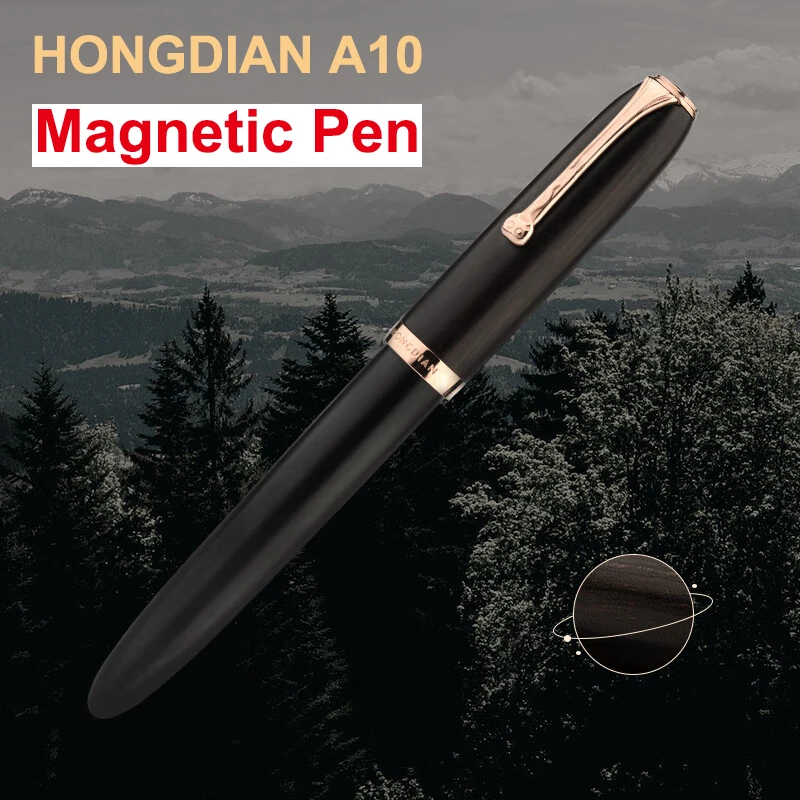 

Мокрая перьевая ручка Hongdian A10, магнитный колпачок, деревянная ручка для каллиграфии премиум-класса, наконечник EF F для практики письма, офисные принадлежности