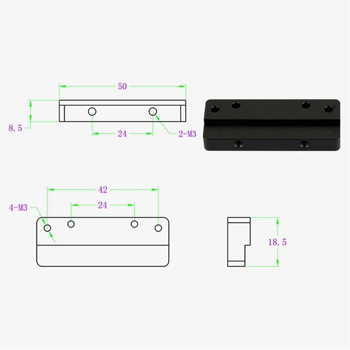 ABXHA 2 conjuntos de acessórios para impressora 3D para tensor de correia Anycubic Kobra3 e Neptune 4 Max