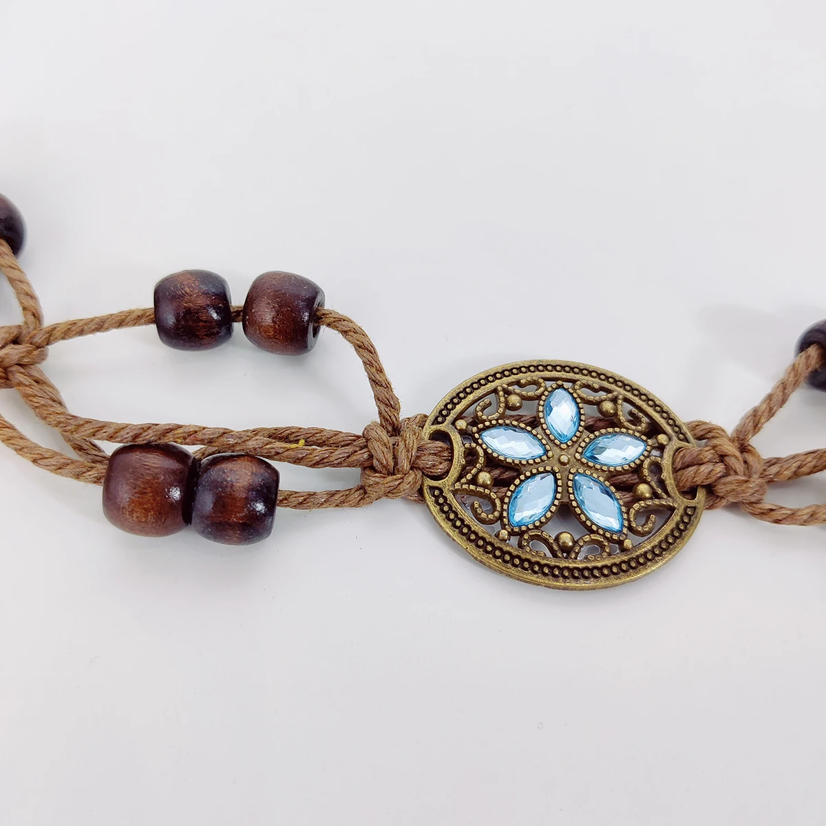 ボヘミアンノットウエストベルト,手作り,編みこみのウエストベルト,カジュアルな生地y2kベルト,ラインストーン,夏のファッション