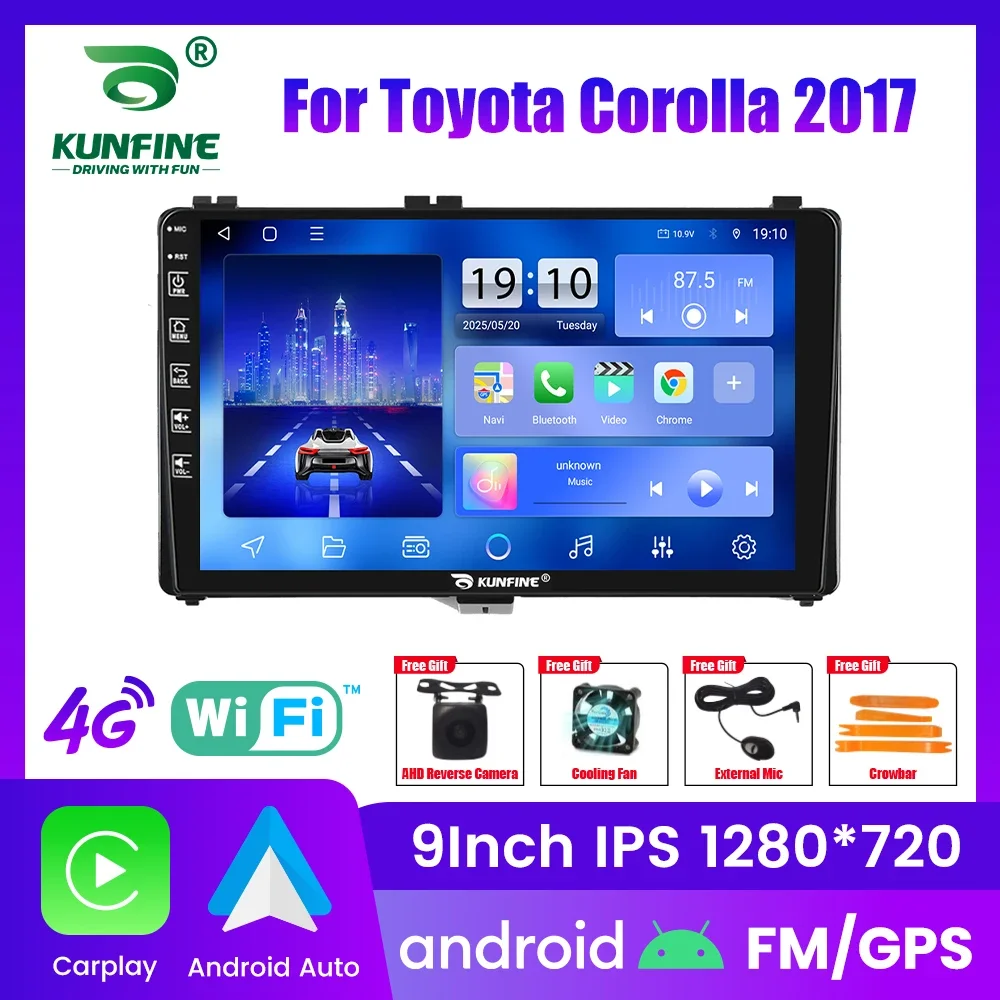 

10,33 "Android автомобильное радио для Toyota Corolla 2017, GPS-навигация, мультимедийный видеоплеер, Carplay, Android, авто стерео