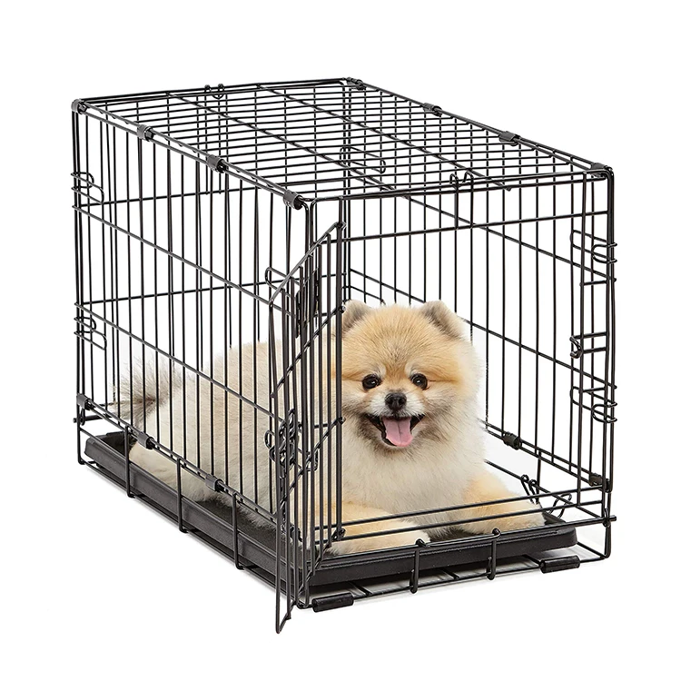 

Best New Design Stainless Steel Large Dog Kennel Indoor Outdoor Puppy Carrier with Button Closure Small Dog Houses
