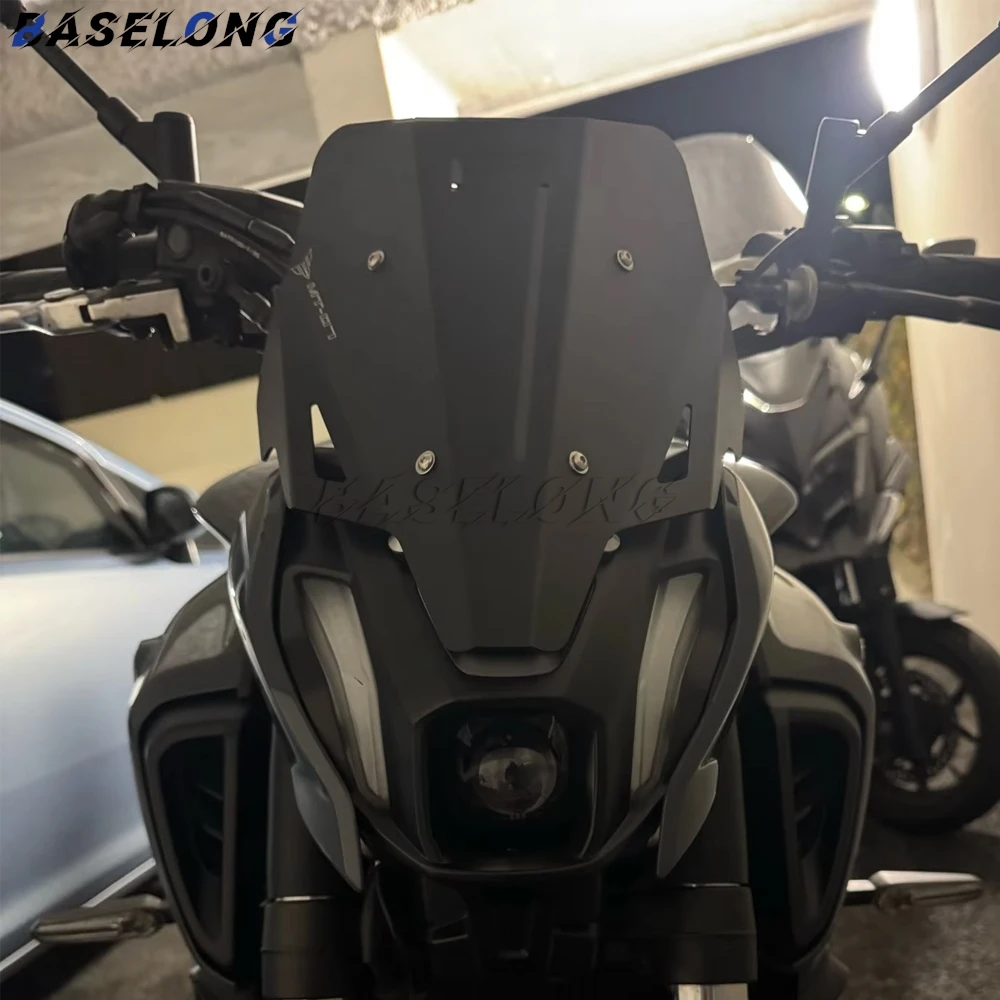 MT-07 Motorcycle Accessories Aluminum Front Windshield Fairing Windscreen Deflector For YAMAHA MT 07 MT07 2021 2022 2023 2024