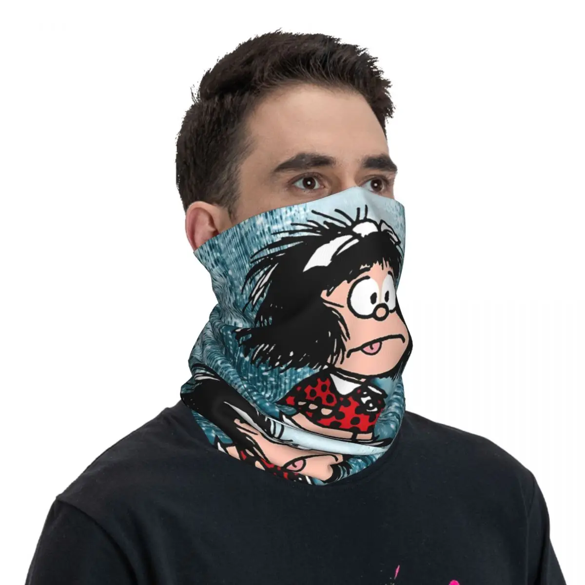 Manga Girl sottile Bandana collo ghetta avvolgere sciarpa fascia collo copertura