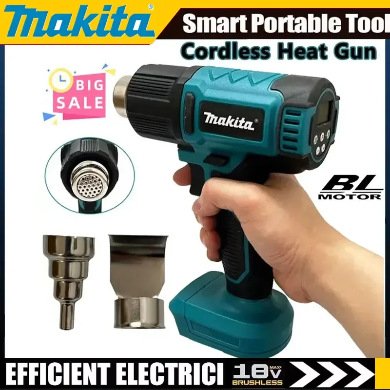 

Термофен Makita 18В, беспроводной, для пайки, максимальная температура 550°C ° Беспроводная перезаряжаемая термоусадочная пленка C Shrink Film DHG181