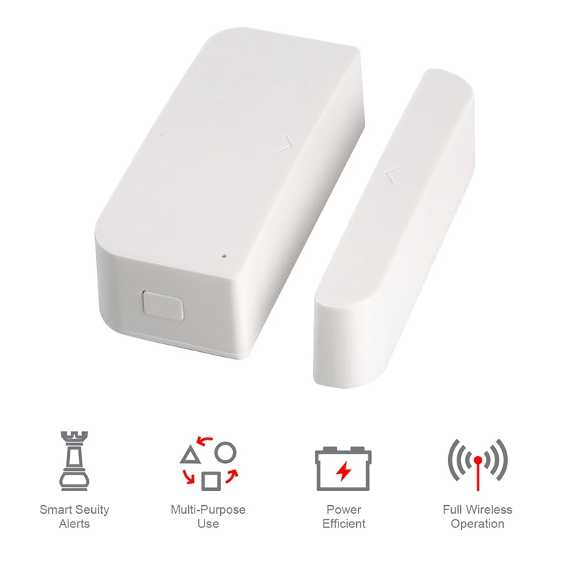 Tuya Wifi مفتاح مستشعر الباب الذكي مقبض نافذة إنذار دعم التحكم الصوتي بواسطة Google Home و Alexa