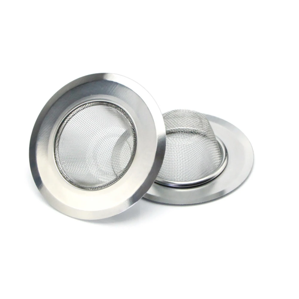 

4pcs Stainless Steel Sink Filters Round Durable Anti-Clogging For Kitchen Bathroom Filter Sink Kitchen Supplies Drain Cover