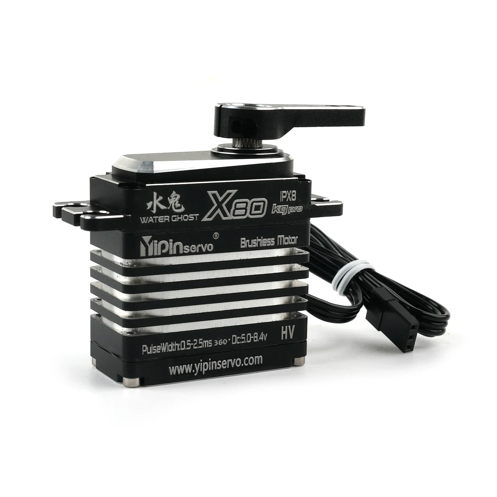 RoRuSGX X80 80KG Metal Digital  All Metal Gear High Torque 180/270 Degree Brushless Motor s For 1/8 1/10 1/12 RC Cars