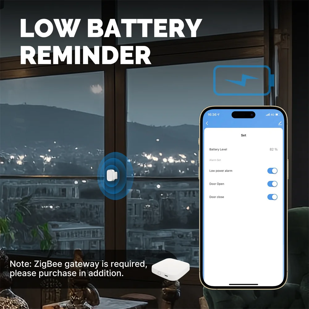 Real-time Alerts Temperature Battery Powered Accurate Monitoring Works With Alexa Humidity Easy Installation Smart Sensor