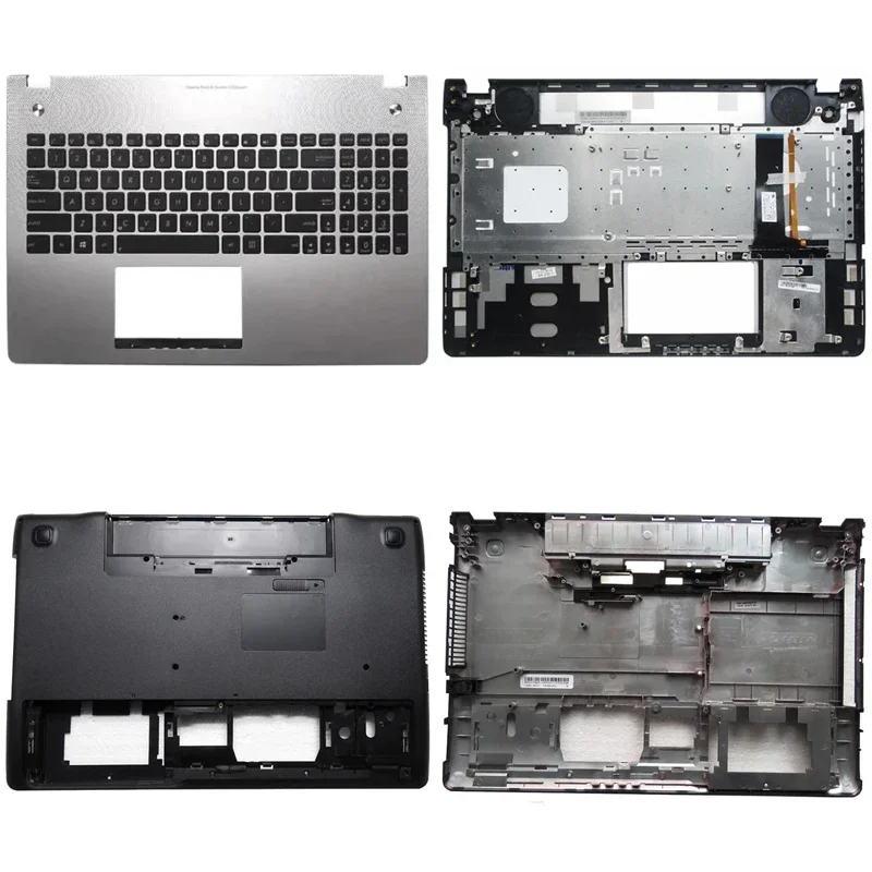 New For ASUS N56 N56V N56VM N56VZ N56SL N56JR Laptop LCD Back Cover Front Bezel Upper Palmrest Bottom Base Case Keyboard Hinges