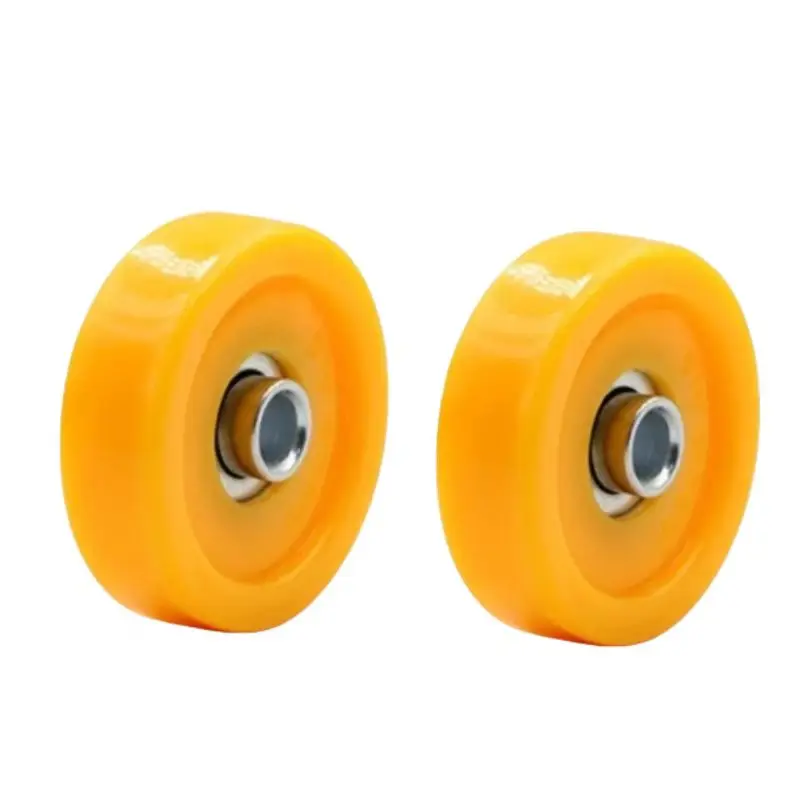 4 PCS 38/48 Sealed Plastic Coated Bearings Steel Deep U-Groove Guide Pulley Guide Rail Ball Bearing Rollers