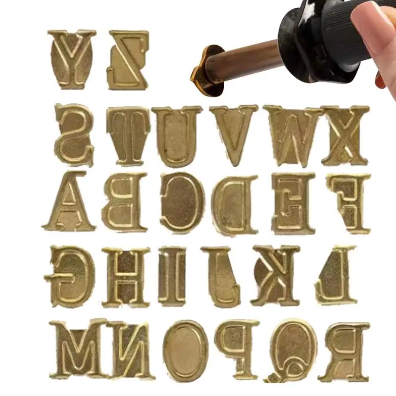 Wood Burning Letter Kit Hot Stamp Tool Branding Kit Pure Copper Wood Burning Tool Numbers & Symbols Wood Stamping Kit Carving