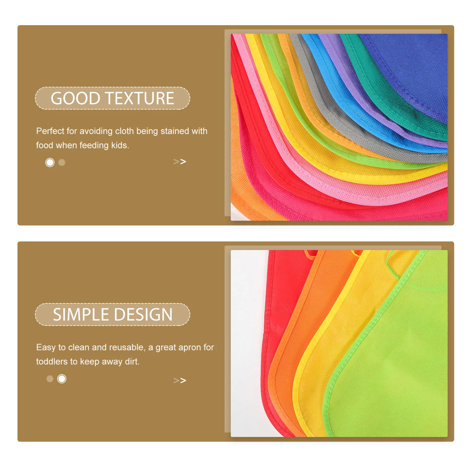 

24pcs Kids 12 Colors Each Waterproof Reusable Children Art Painting Apron For Cooking Grilling Crafting Activities Children