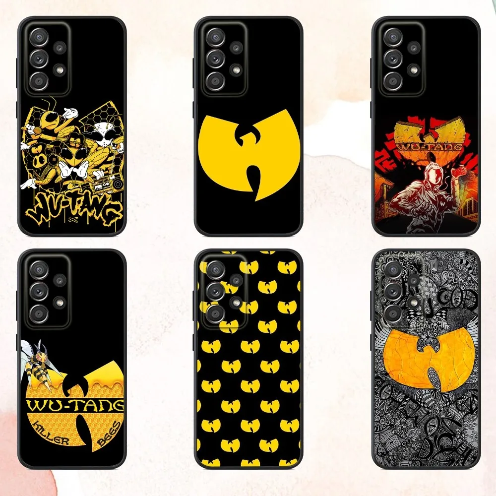 Чехол для телефона W-WU-T-TANG CLAN для Samsung S25, S24, S21, S22, S23, S30, Ultra, S20, Plus, Fe, Lite, Note, 10,9,5G, черный чехол