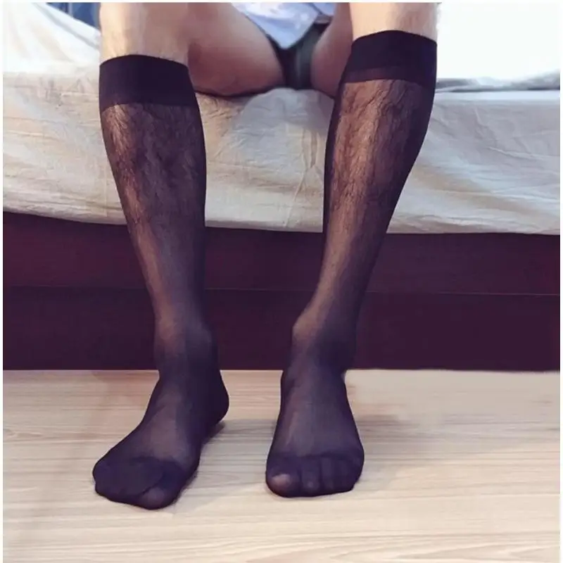 10 pares atacado meias de seda masculinas preto branco cinza sem costura ultra fino simples casual tubo meias de negócios fábrica reta