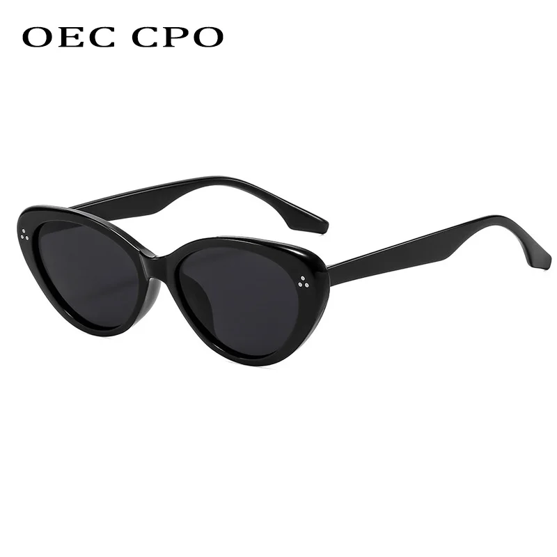 Neue Nieten Cat Eye Sonnenbrille Frauen Marke Designer Schwarz Leopard Sonnenbrille Weibliche Shades UV400 Brillen