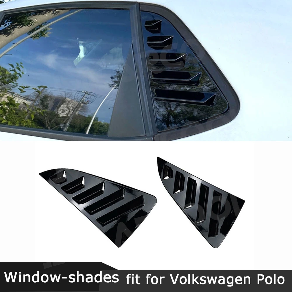 

Car Window Shades Cover Trim Window Louver Side Vent Trim For Volkswagen Polo 6R 6C 2011-2017