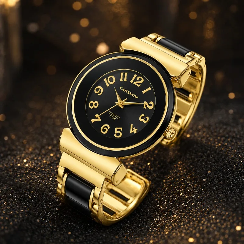 

New Stylish Women's Watch Luxury Brand Arabic Numerals Dial Quartz Ladies Wristwatch Simple Elegant Woman Watches montre femme