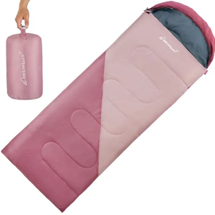 

Sleeping Bag for Adults and - Lightweight Camping Sleeping Bag for Girls, Boys, Youths, Ultralight Backpacking Sleeping Bag for