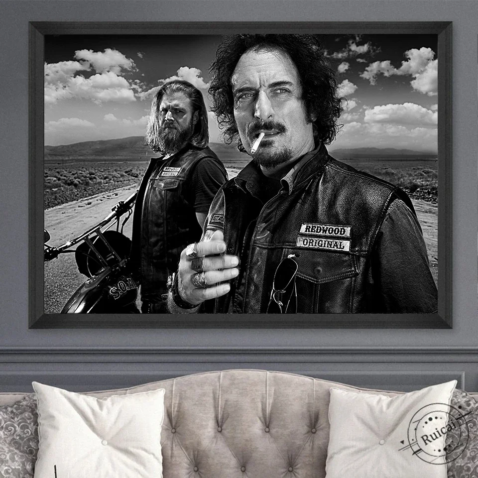 Sons of Anarchy Poster TV Series Canvas Painting Art Prints Wall Pictures For Living Room Home Decor