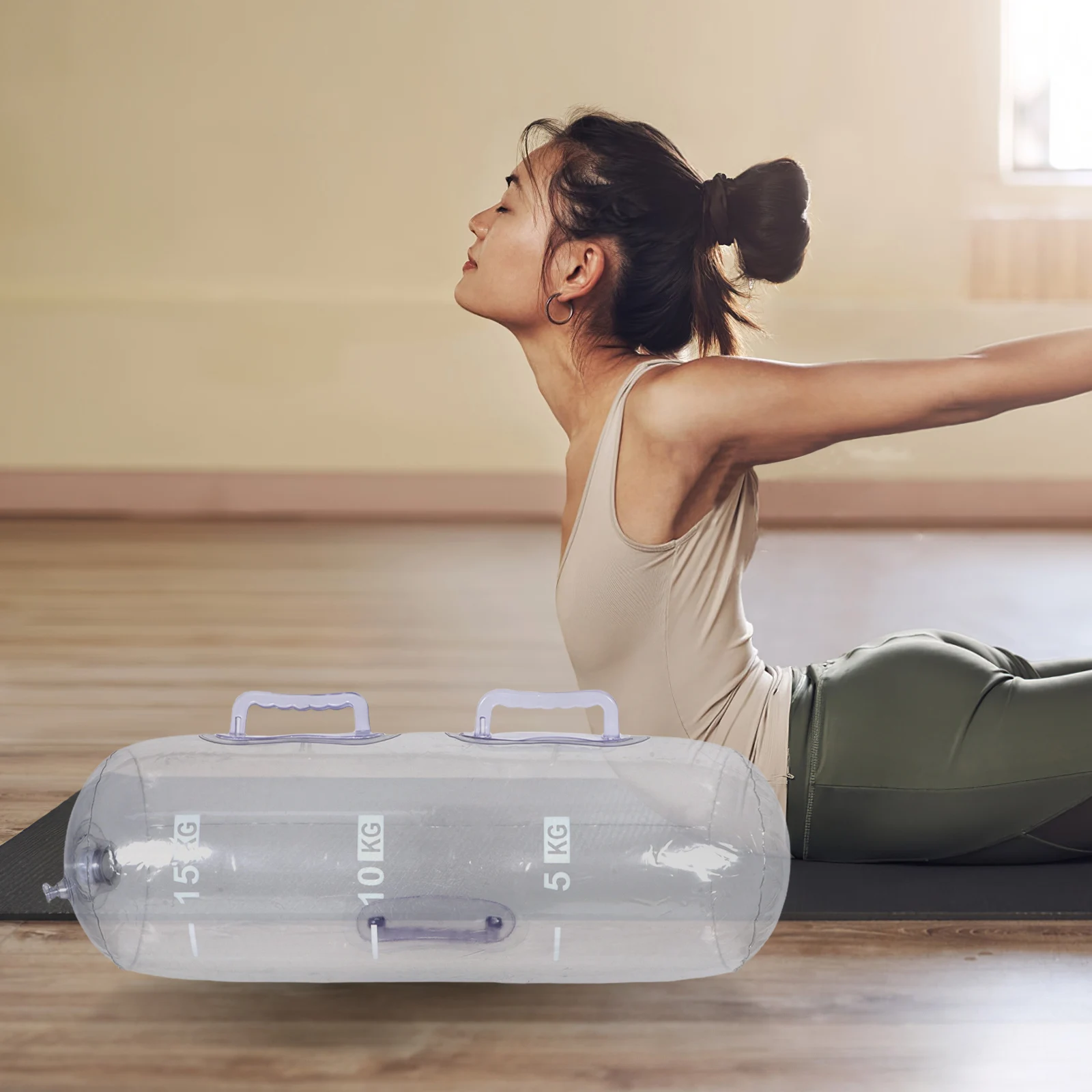 

Adjustable Water Weight Bag Fitness Equipment Home Arm Training Durable PVC Material Core Workout Portable Travel Gym Sports