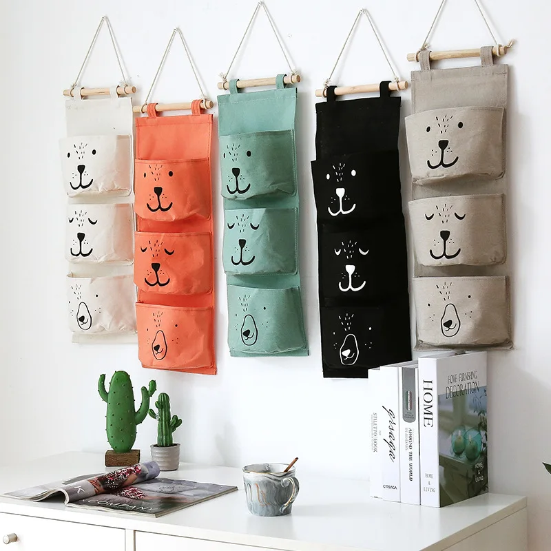 Wall Hanging Bathroom Bath Toy Bags Organizer Linen Closet Children Pouch for Baby Bath Toys Books Cosmetic Sundries