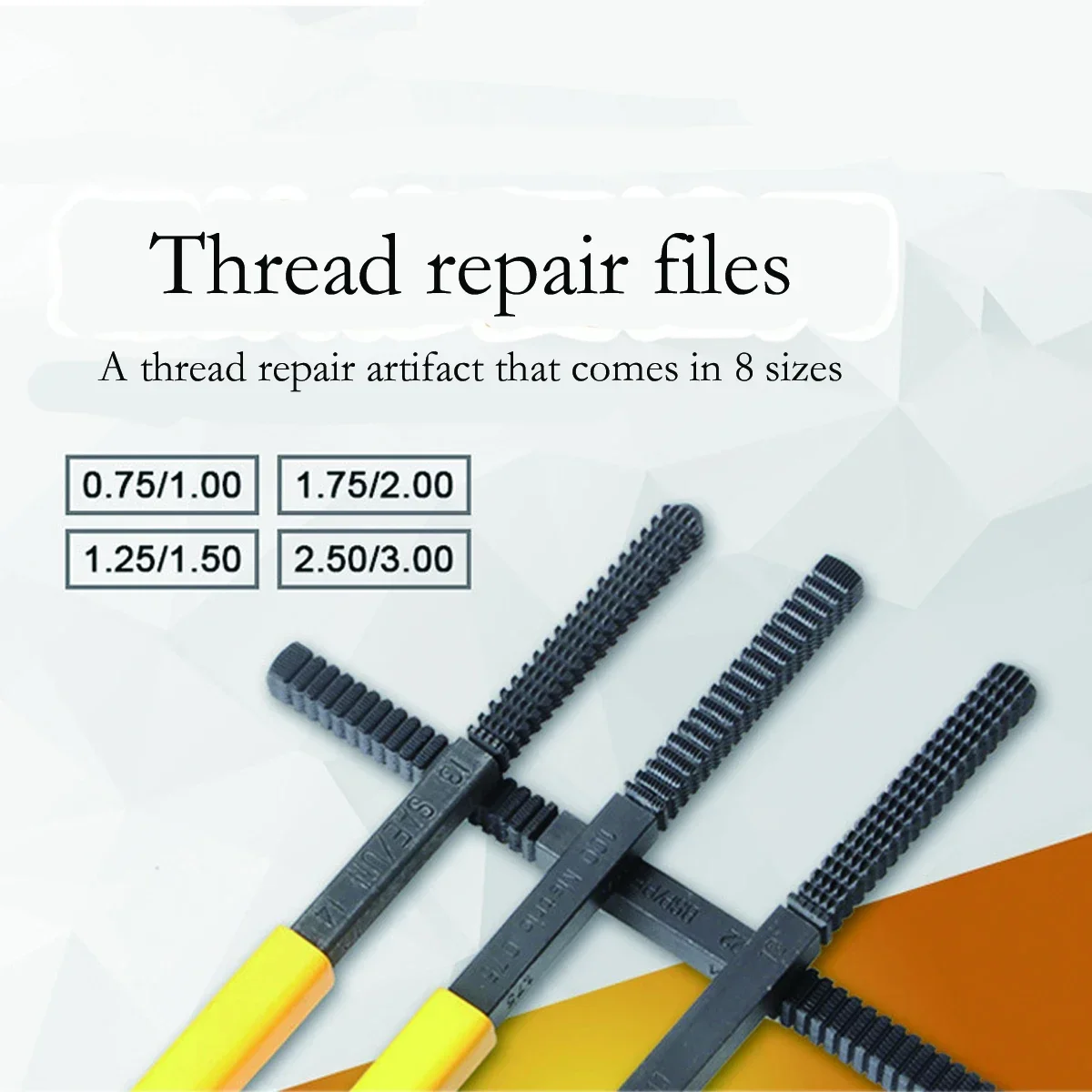 BAXIXINGYUNMU Thread Repair File, Thread Repair Restoration File Teeth Correction Metric Hardware Mini DIY Tools