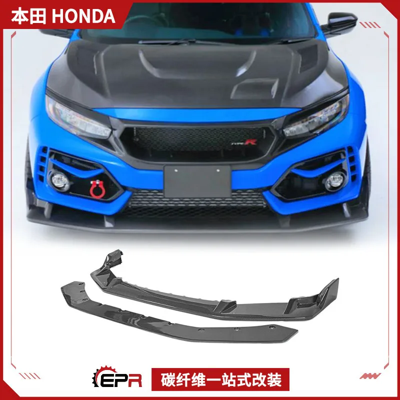 

Suitable for Honda Civic FK8 TypeR JS carbon fiber front lip, front shovel head lip, front small surround installation