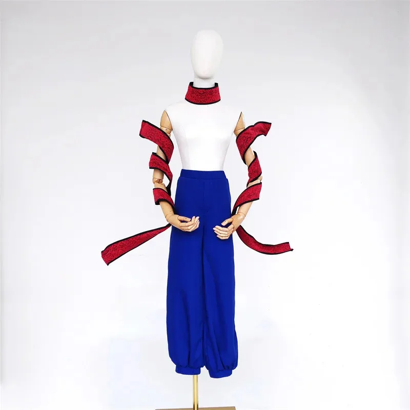 

aa69Gyutaro Shabana Костюм Брюки Парик Татуировка Наклейка Хэллоуин Аниме Косплей Мужская Униформа Костюм