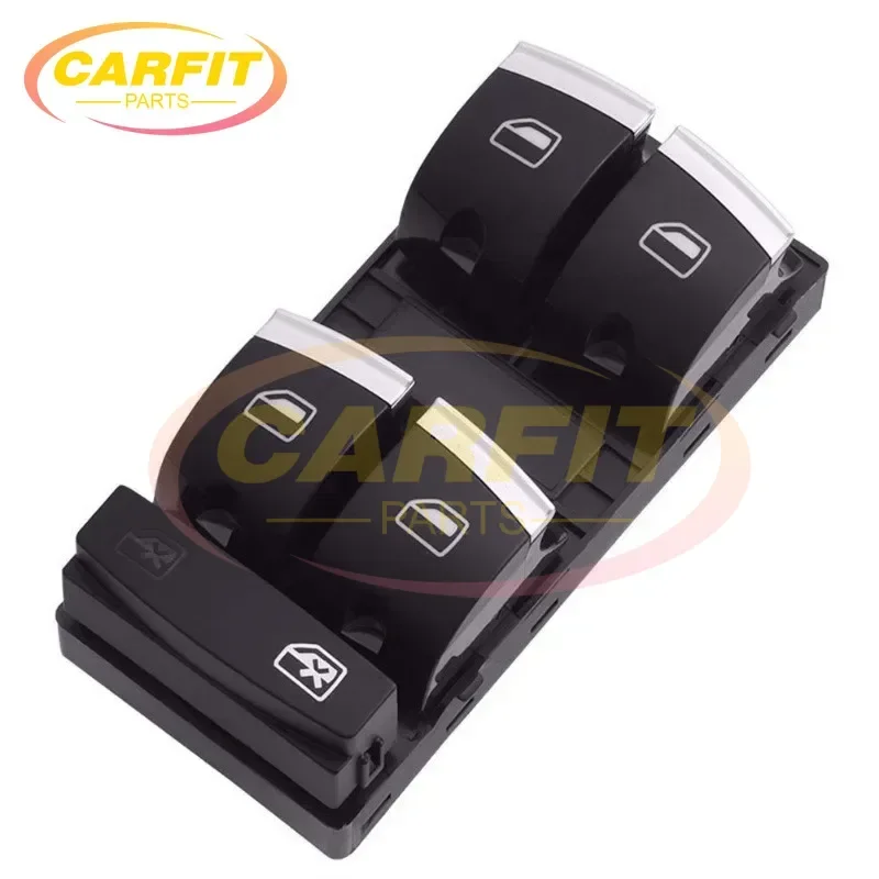 

4F0959851H 4F0 959 851H Electric Power Master Window Switch Button For Audi A3 8P A4 S4 RS4 B6 B7 A6 S6 RS6 C6 Q7 2004-2011