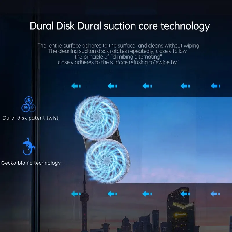 عالية الجودة X11 Pro 4 اتجاهات رذاذ 2 مصاصة نافذة كهربائية تنظيف غسالة روبوت آلة منظفات الزجاج غسالة