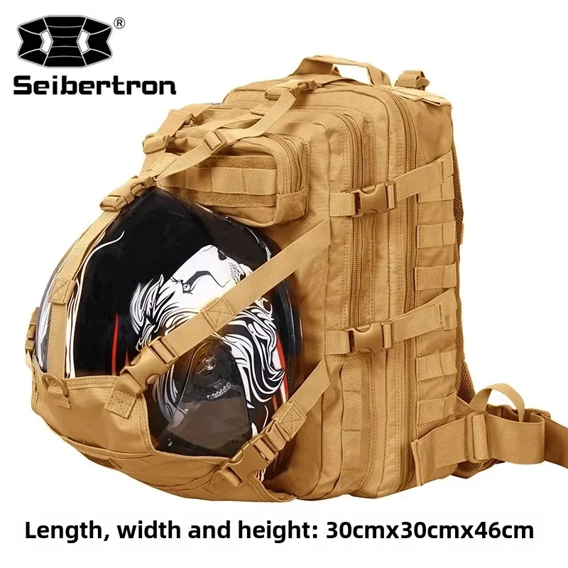 Motorcycle Backpack Double Shoulder Rider Helmet Bag Full Helmet Waterproof Motorcycle Equipment Scratch-proof Multifunction Bag