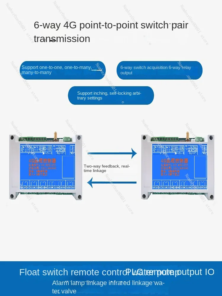 4G Wireless Point-to-point Control Mutual Control 1/2/4/6/8 Channel Multi Machine Linkage Remote Linkage Wireless Control Switch