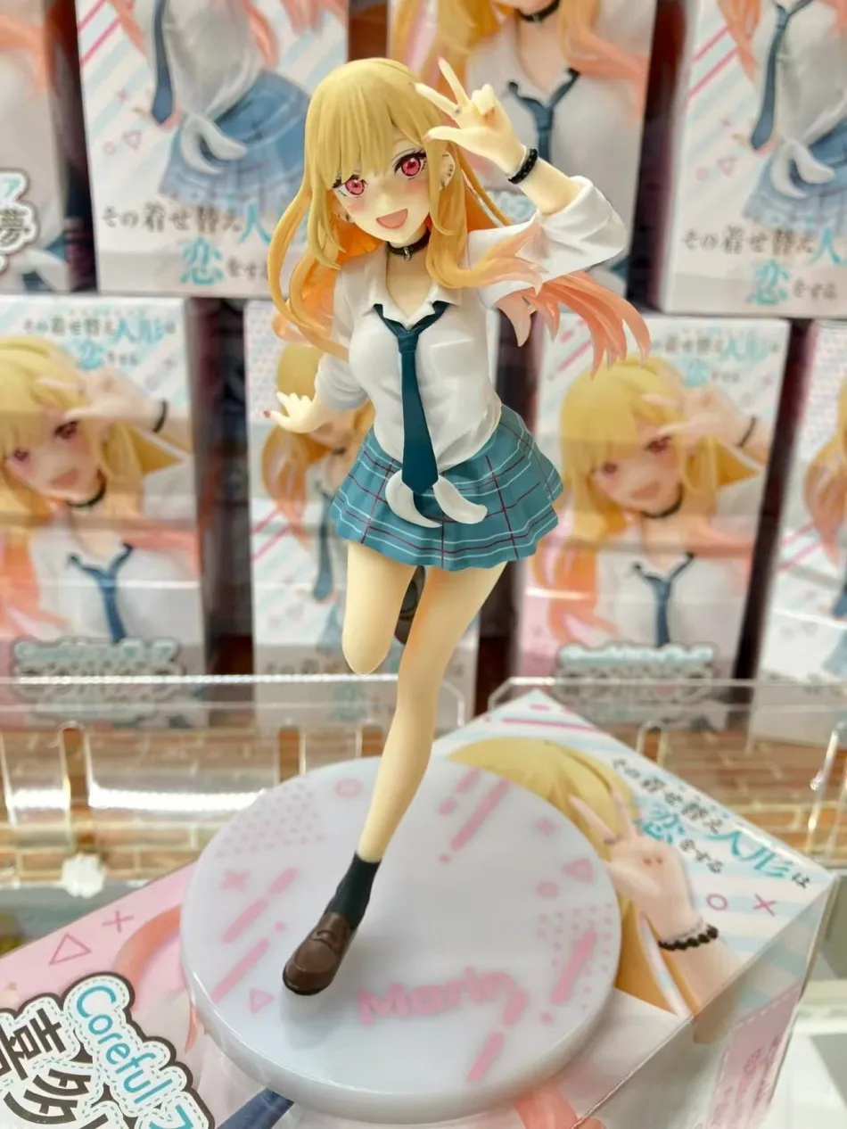 متوفر في المخزون My Dress-Up Darling maid outfit Kitagawa Marin Cos Name Standing Position Action Figure Collection Toys هدية الكريسماس