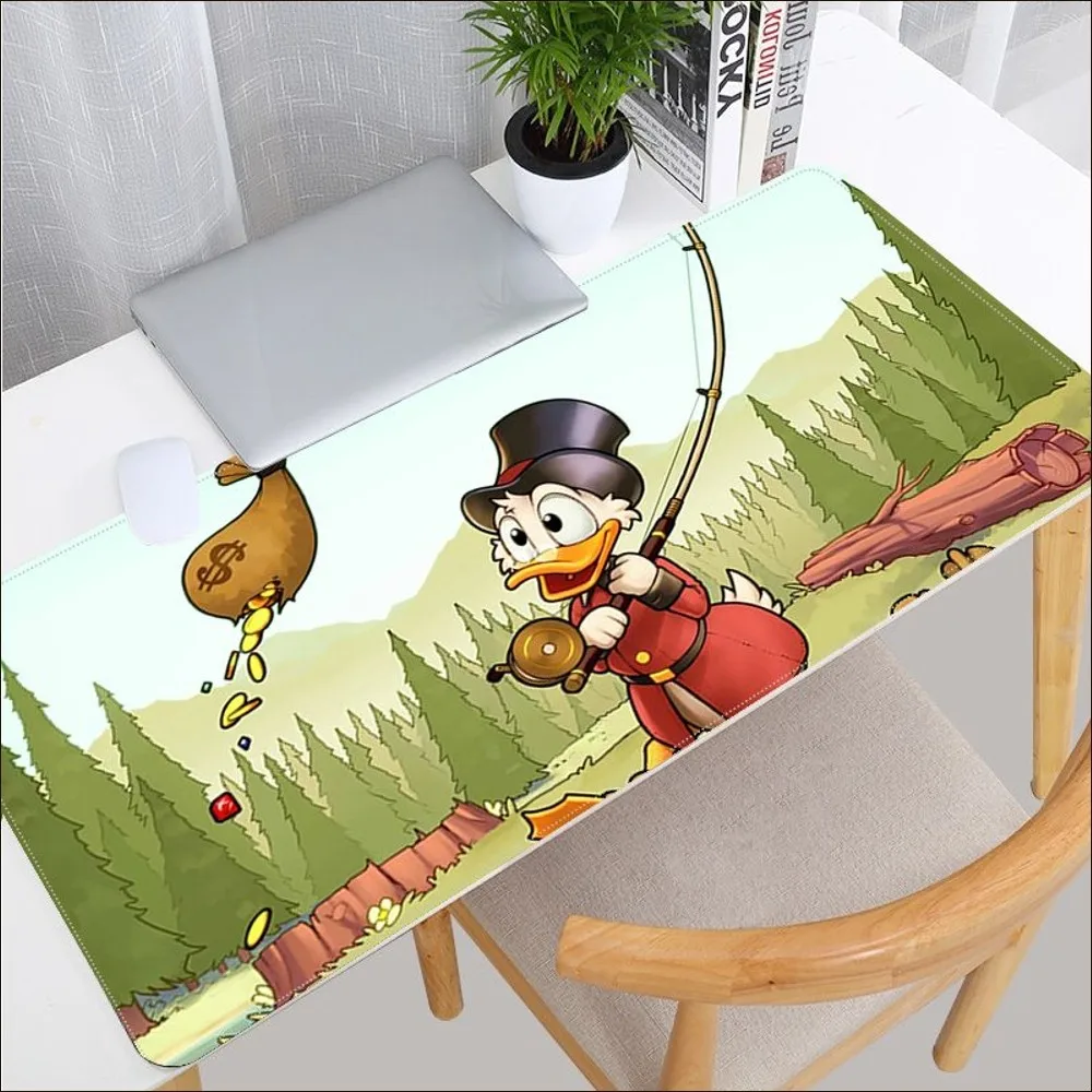 Disney Scrooge Mcduck Mousepad Beautiful Large Gaming Mousepad L XL XXL Gamer Mouse Pad Size For Game Keyboard Pad For Gamer