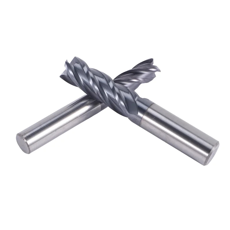AEE6-8 Pz 2-12Mm Fresa in metallo duro 4 Flauti Set di frese Kit di utensili per fresa Fresa in metallo duro CNC Punte per router a spirale