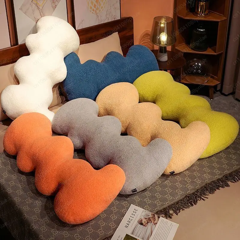 Cute Cloud Long Pillow Girls' Leg Pillow Bedside Cushion Large Backrest