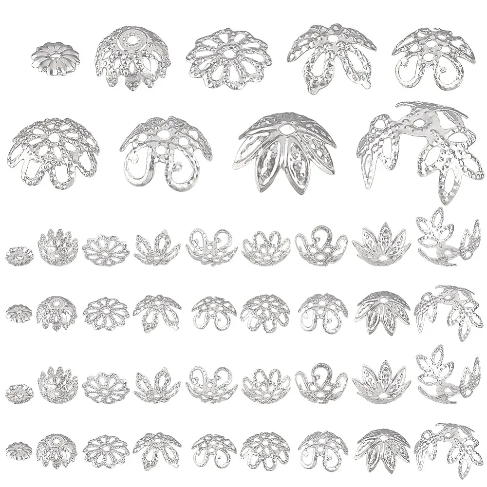 675-pecas-9-estilos-de-tampas-de-contas-de-ferro-em-formato-de-flor-cores-mistas-5~10x15~6mm-75-pecas-estilo