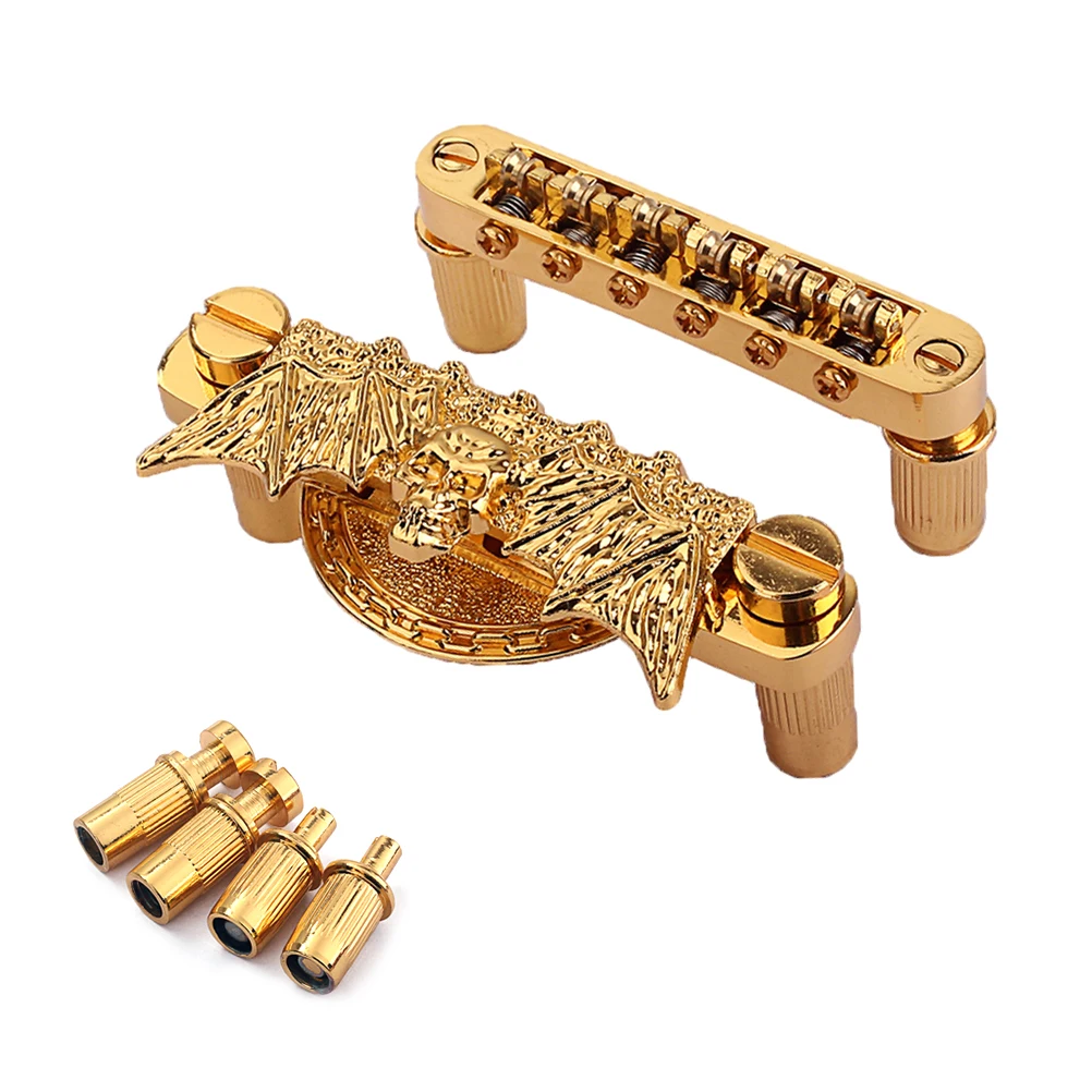 

Bridge Set Guitar Part Accessory Parts Saddles Automatic Plate Acoustic Gold Accessories