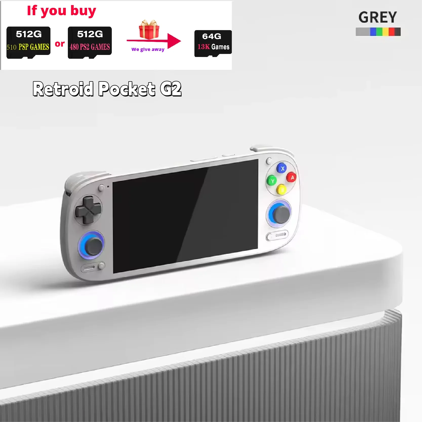 Retroid Pocket G2 Android Game Console 5.5Inch 1080P AMOLED Screen